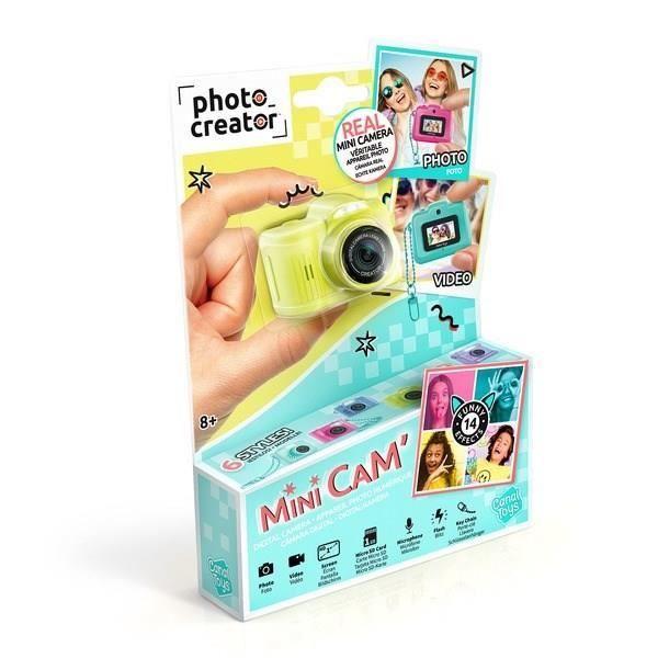Canal Toys – Photo Creator – Appareil Photo et Vidéo Numérique Mini Cam’ – Pro - avec Porte-clé et Carte SD 1Go Incluse – CLK 062