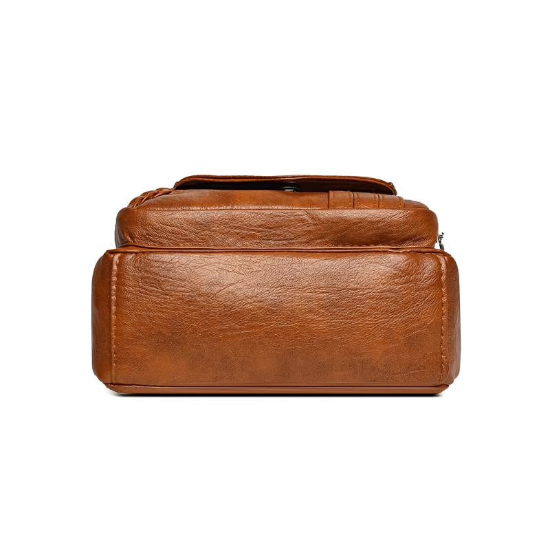 PU moteriškas daugiašaknis rankinis krepšys didelės talpos mamos krepšys vintažinis krepšys per petį