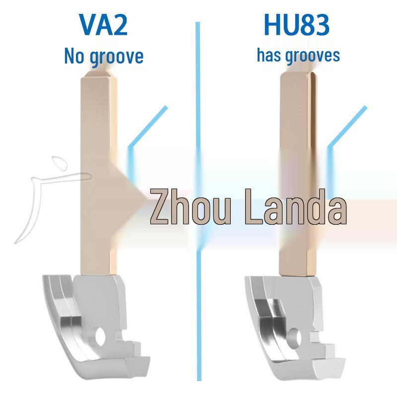 Compatible for Peugeot Citroen DS 3-Button Smart Key 433MHz 4A/46 Chip VA2/HU83 Remote