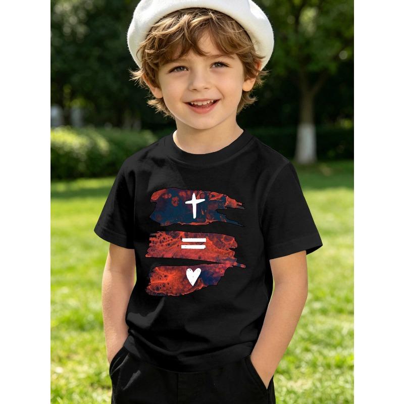 Witness Love Summer Kids Fashion Clothing T-Shirt Printed Short-Sleeved T-Shirt Casual Top