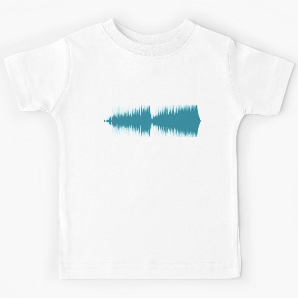 Comfortably Numb by Pink Floyd Sound Wave Pattern Blue Kids T-Shirt 100