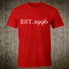 For Men  Women Established 1996 TShir EST Vintage Lettering Born In  Custom Crewneck Shirts Gifts Simple Printed Tshirt Tops