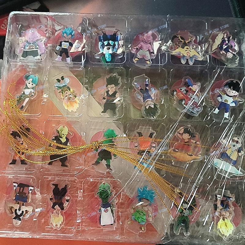 

2D Acrylic Dragon Ball Christmas Advent Calendar 40th anniversary Countdown Blind Box Figures Halloween Gift Fans Peripheral Toy