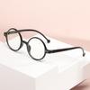 Leopard Vintage Round Reading Glasses With Diopters Anti Blue Light Presbyopic Magnifier 0 To +3.5