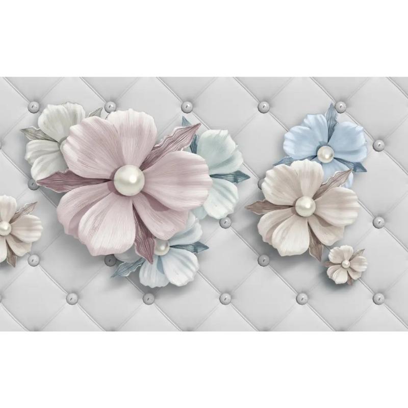 Jewelry Flower Wallpaper Soft Bag Mural For Living Room Bedroom Wall Painting Wall Papers Home Decor