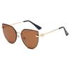 Oversized Cat Eye Sunglasses Women Luxury Brand Glasses Women Men Gradient Eyewear Women Metal Gafas De Sol Mujer uv400