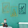 Modern Simple Abstract Female Line Decoration Background Wall Living Room Wall Decoration Hanging Painting Metal Material