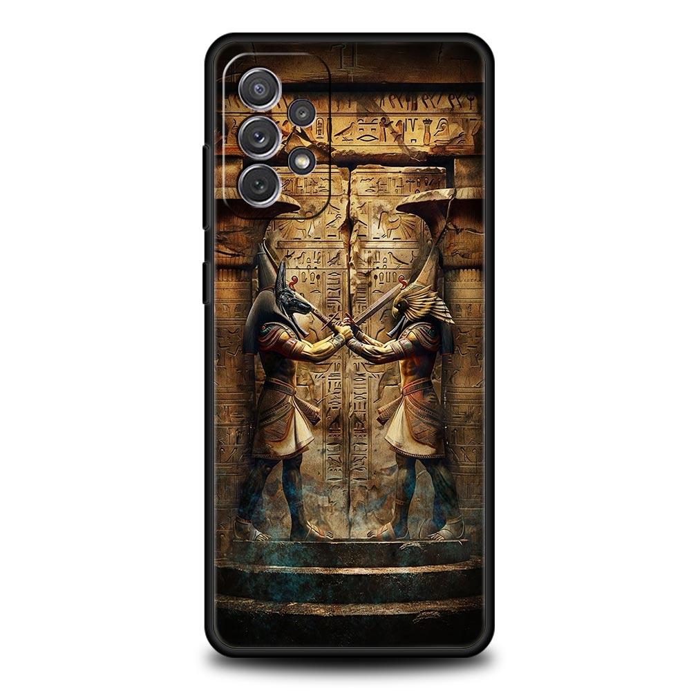 Ancient Egypt Egyptian God pyramid Case For Samsung A15 A13 A51 A71 A41 A31 A21S A03S A05 A35 A55 A23 A25 A33 A53 A73 5G Cover