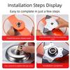 Metal Lawn Mower Protective Cover Prevents Grass Entanglement And Stone Splash Brush Cutter Guard Block M4YD