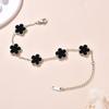 Clover Lucky Bracelets Womens Hand Double Sided Flowers Jewellery Gifts Stainless Steel Bracelet Gold Plated Bracelets Man