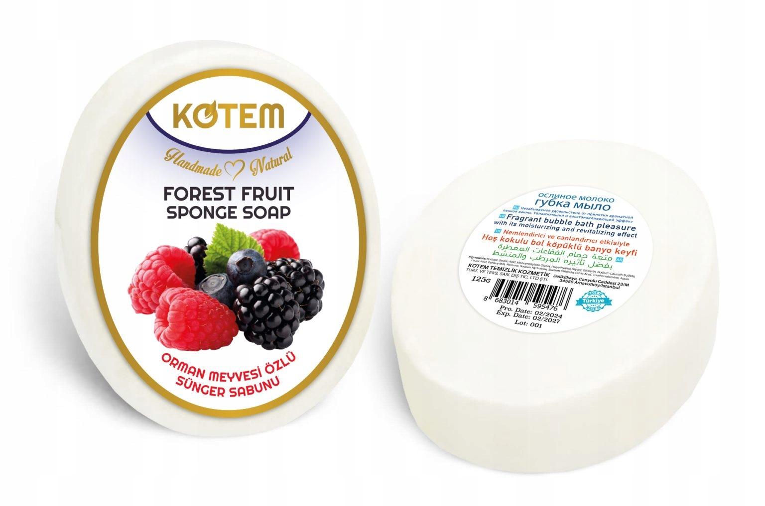 Kotem - Naturseife mit Schwamm Waldfrüchte 125g