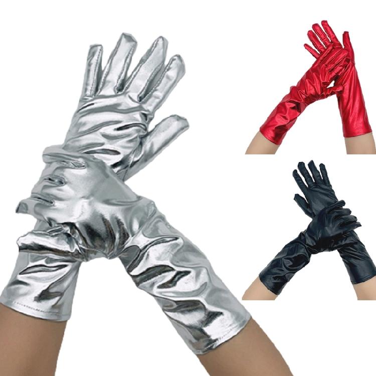 Sexy Metallic Gloves Spandex Gloves for Opera for Women and Girls Gift