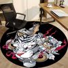 1PC Tiger Snake Design Office Round Rug, Non slip, Soft and Durable Office Rug for Interior Decoration, Perfect for Office