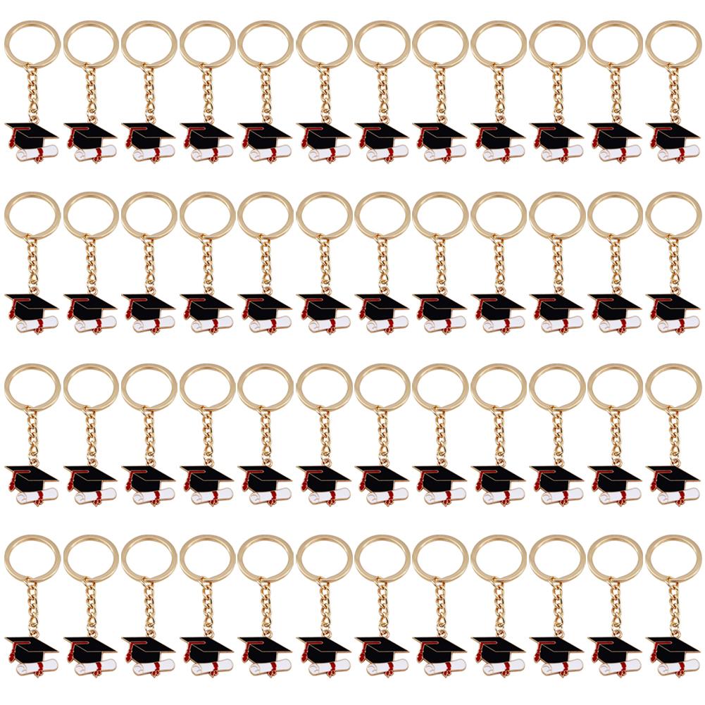 2025 Graduation Cap KeyChain Graduation Inspirational Key Ring Graduation Party Favors for College Seniors Grad Accessories
