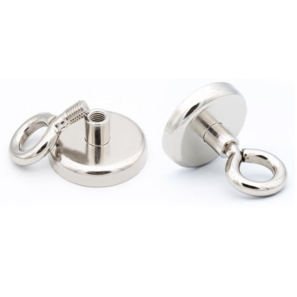 Pot Garage Deep Sea with Eyebolt Ring Pulling Fishing Magnets Kitchen Tools Salvage Magnets Hooks