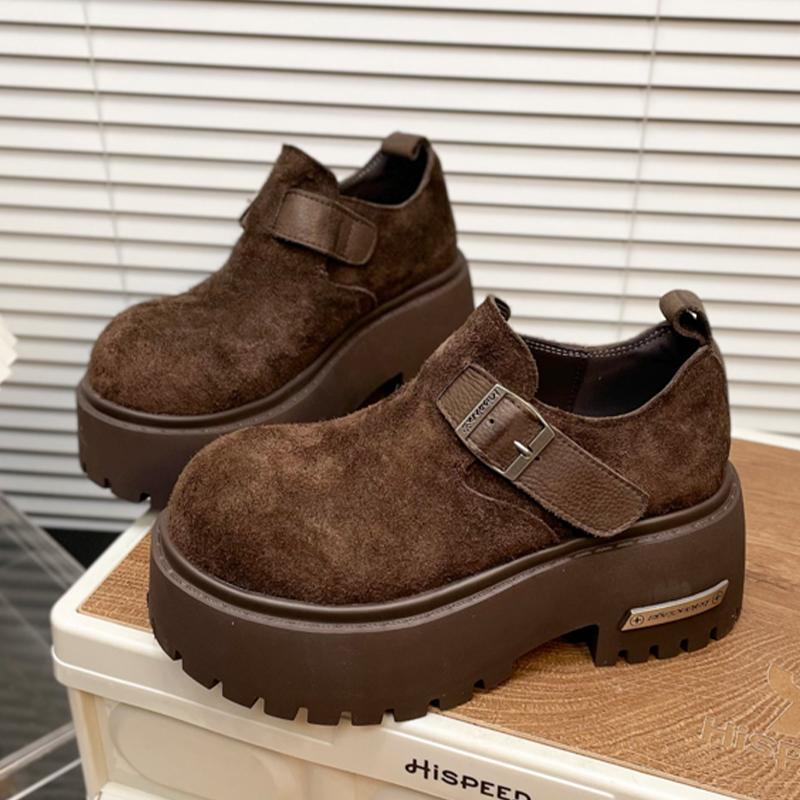 Fashion Flats Women Sport Shoes Platform Suede Casual Loafers Shoes Fashion Autumn Woman Sneakers 2025 Brand Designer Chaussure Femme