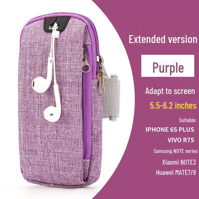 Breathable Running Arm Bag for Mobile Phones - Unisex Fitness Strap