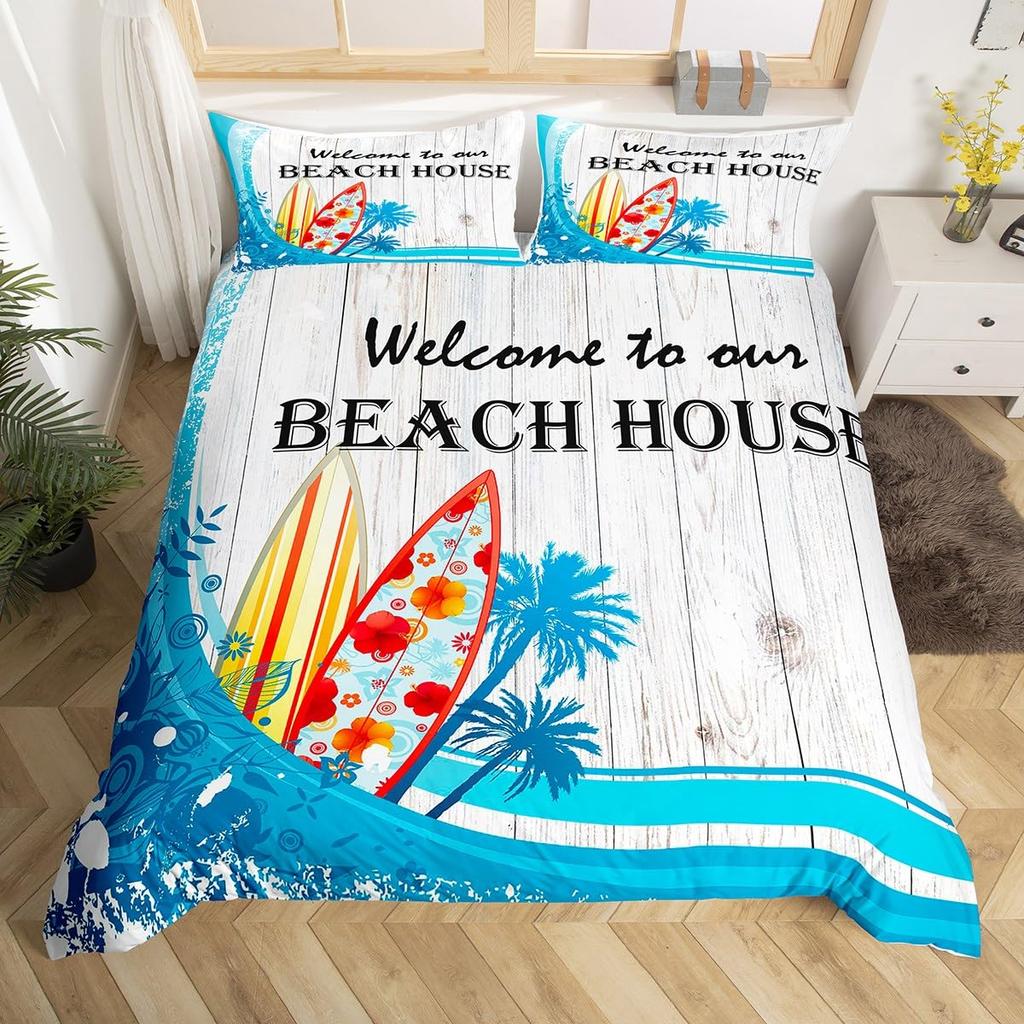 Coconut Collection Duvet Cover Set For Kids Teens Quilt Covers Lightweight Down Room Decor Queen Size 2 Pillowcase 1 Duvet Cover