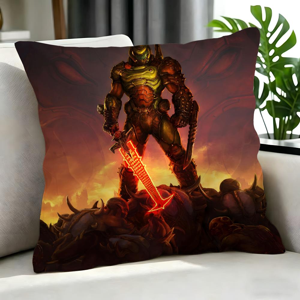 Game DDoom Cushion Cover Cushion Cover Set Pcs x x x Pillowcase Decorative Sofa Home Decor