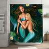 Mermaid Bathing Suit Shower Curtain Waterproof Fabric Home Decor Customizable Size