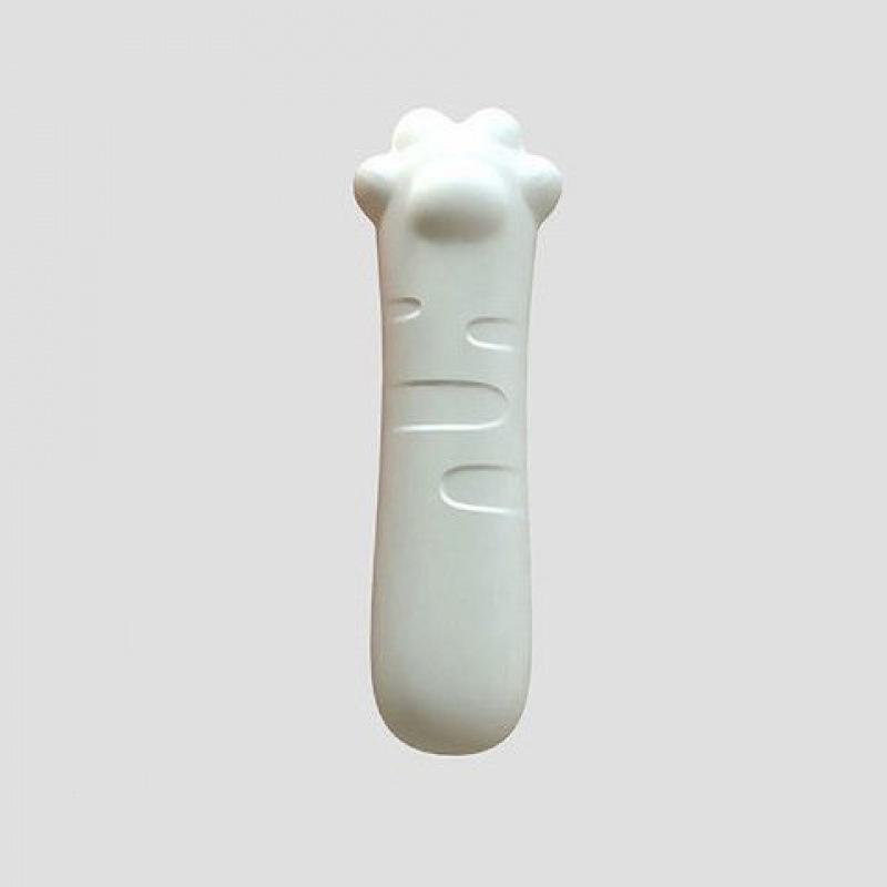 Door Handle Cover Silicone Anti Collision Noise Reduction Cute Door Pull Protective Sleeve Beige White