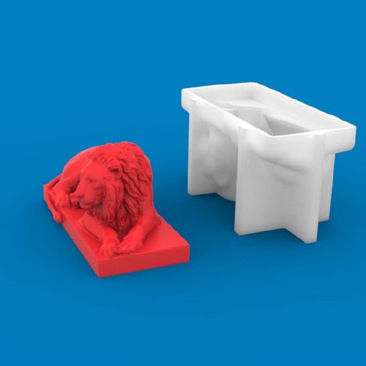 Lion Candle Silicone Mold Unique Animal Statue Soy Wax Candle Mold Home Decor