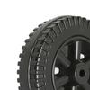 2Pcs Bbq Grill Wheels 6" Oven Accessories 6 Inch Blow Molded Wheel Replacement Barbecue 8-10Mm Hole Backyard Garden Tool Parts