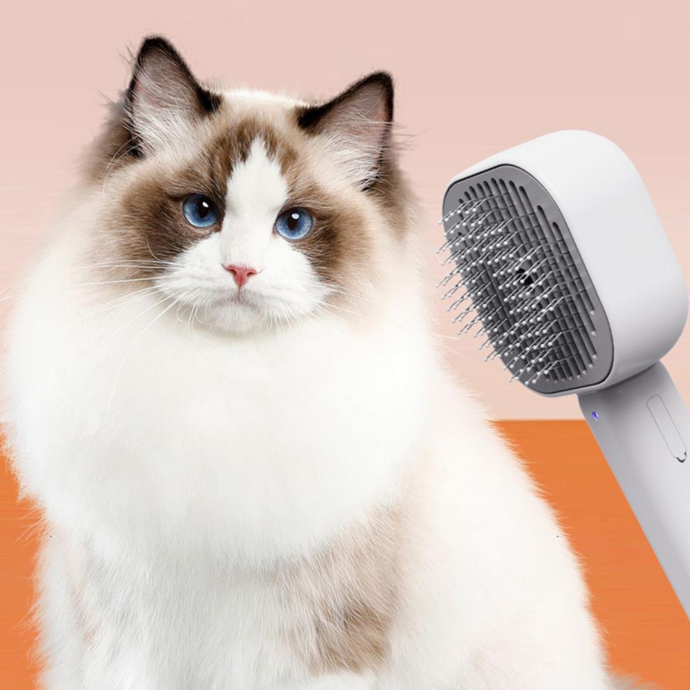 Spray Brush For Dogs Multifunctional Dog Spray Groomer Brush 300mAh Reusable Massaging Comb Cleaning Tool For Home Travel Shower