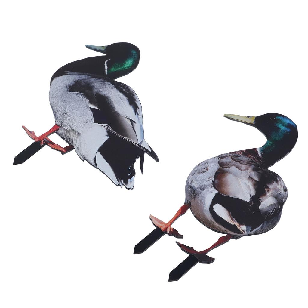 Enten Gartenstecker Dekoration Acryl Lebensecht Wetterfest Einfache Installation Outdoor Gartenstatue