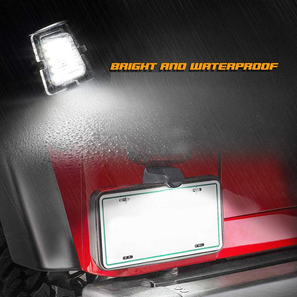 

New Car Rear Clear Len LED License Plate Light 68064721AA For Jeep Wrangler JK 07-17
