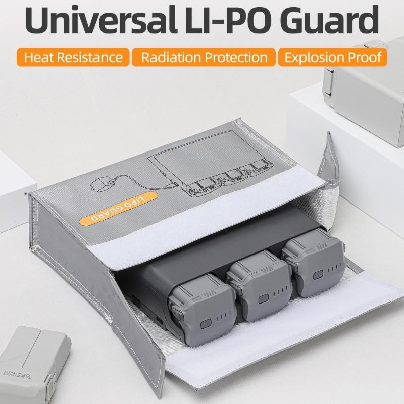 Fireproofs Battery Safety Bag for 4K/AVATA2 Drones, High Resistance Portable Storage Pouch