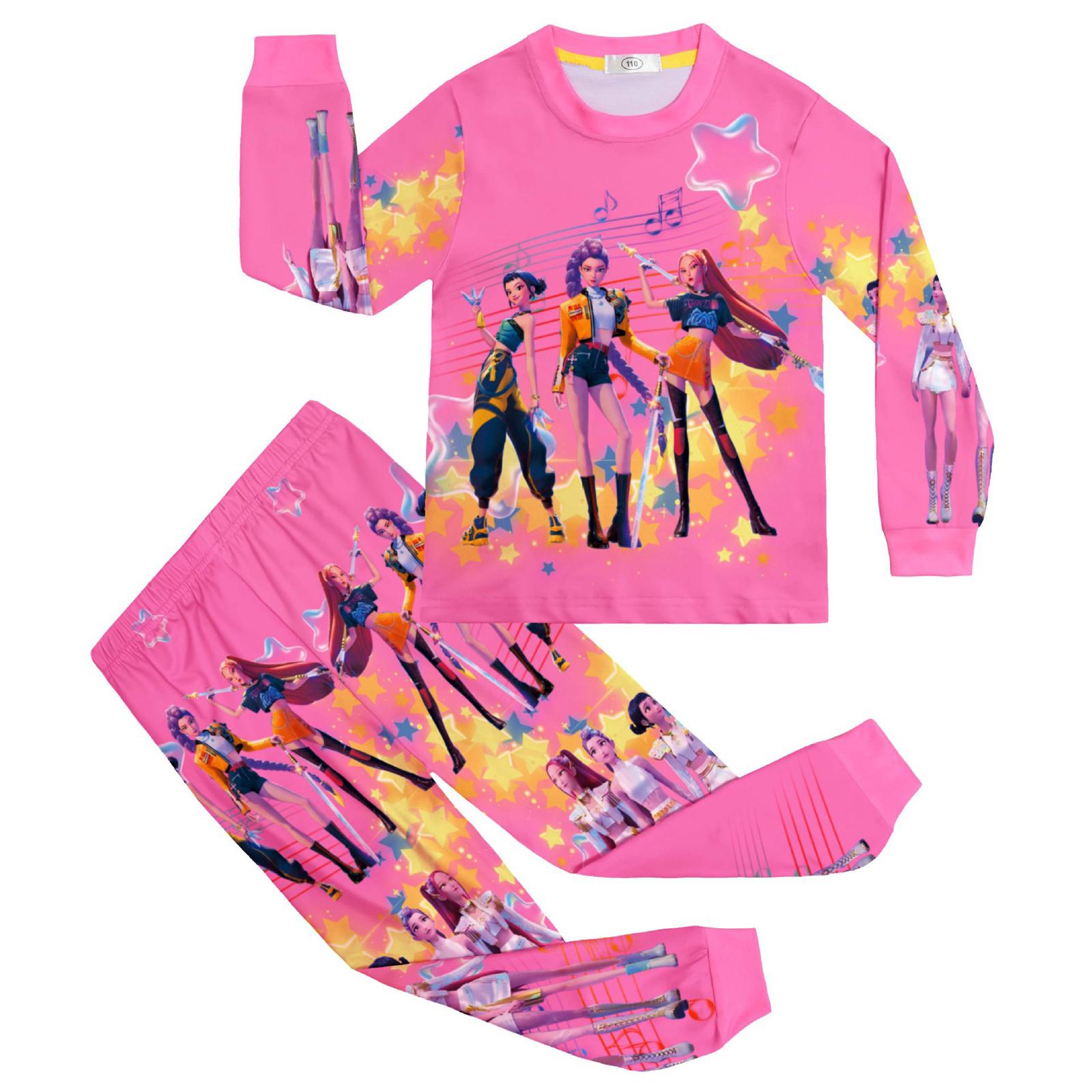 

Детский модный костюм юбка топ с круглым вырезом и длинными рукавами брюки 140