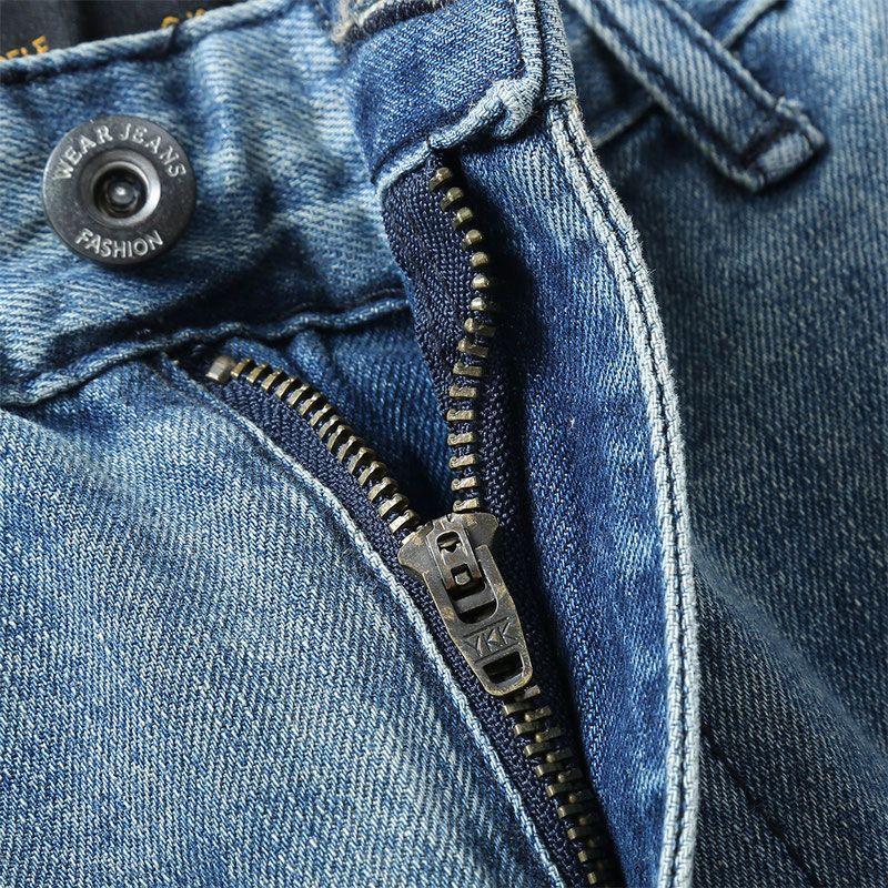 Shorts en Jean Homme Style Vintage Lavé Coupe Droite Shorts en Jean Été Chaud Tendance Pantalon Décontracté Coréen pour Homme Pantalon Court