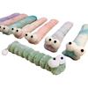 Cat Plush Toy Catnip Inside Cute Fuzzy Caterpillar Pillow Kick Stick Soft Cat Chew Toy for Indoor Kittens Play Exercise Boredom Relief