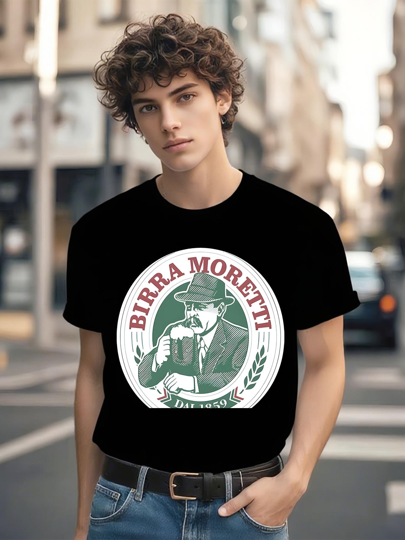 Birra Moretti Italian Brewing Tradition T-shirt - Vintage Beer Graphic Tee S