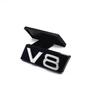 The car logo emblem sticker V6 V8 W12 For 05Y A3 A4 A5 A6 A7 A8 Q3 Car Front Grille Emblem Badge Y05