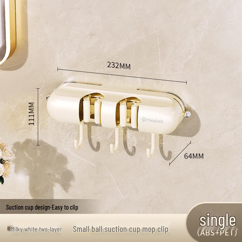 

Настенный держатель для швабры и метлы без сверления для хранения в ванной комнате