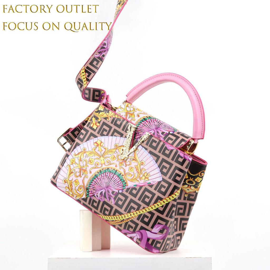 Women's Cross-Border Printed Handbag - European and American Style
