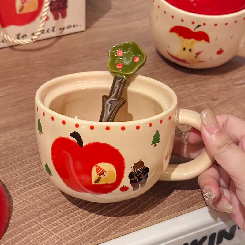 Cute Apple Ceramic Mug