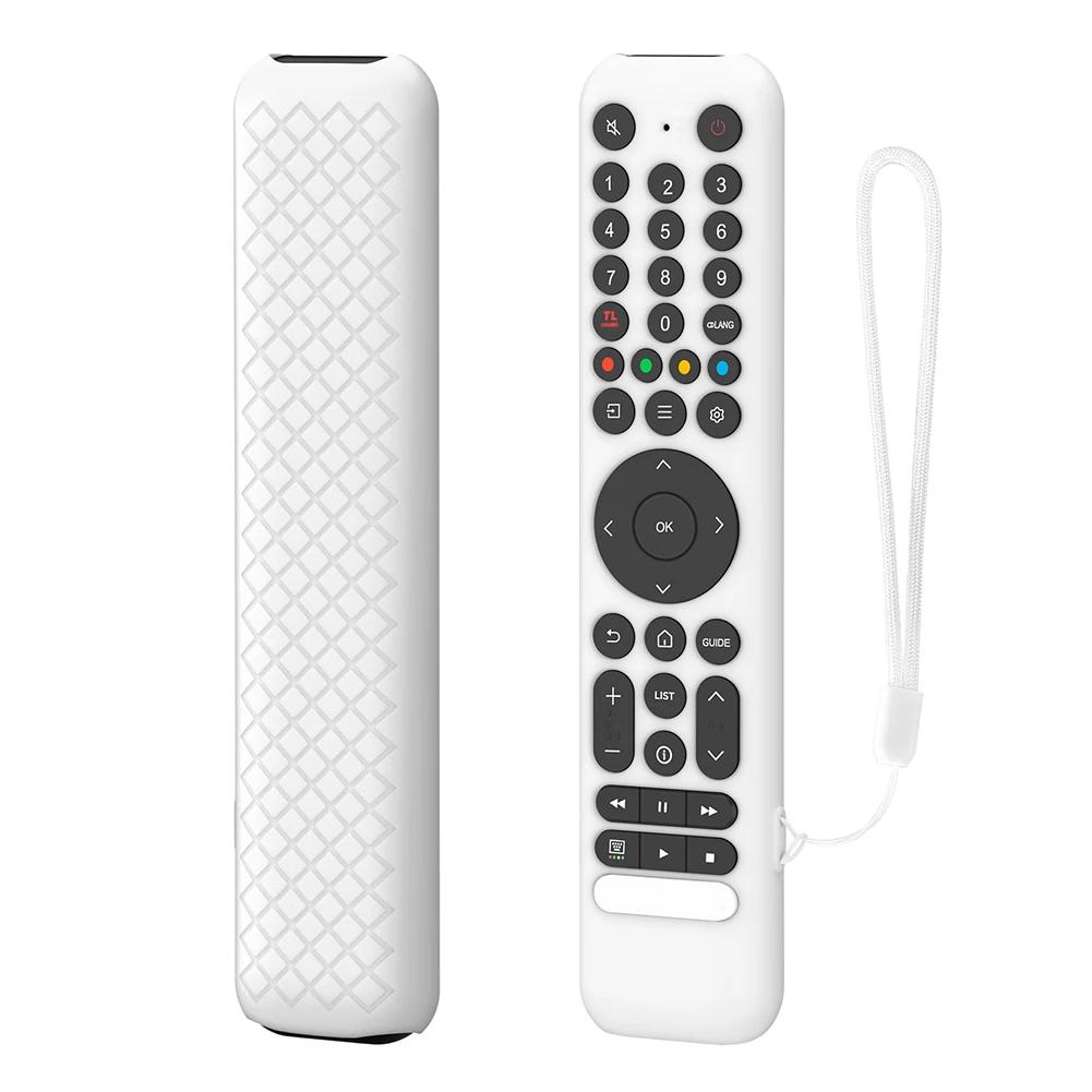 Silicone Remote Case for TCL RC716/RC833 Remote Protective Case Shockproof Protective Controller Skin with Lanyard
