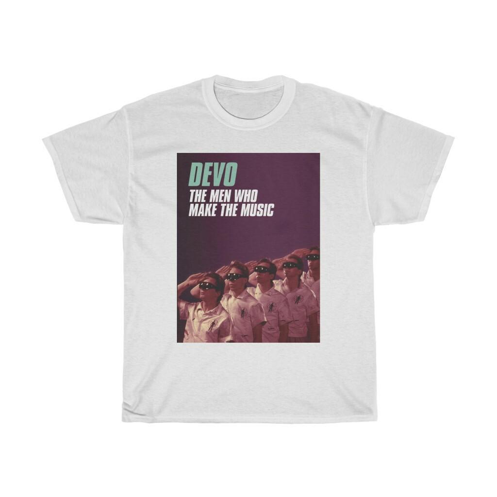 New Devo Punk Wave Indie Rock Band Unisex Adult T-Shirt Heavy Cotton Tee S