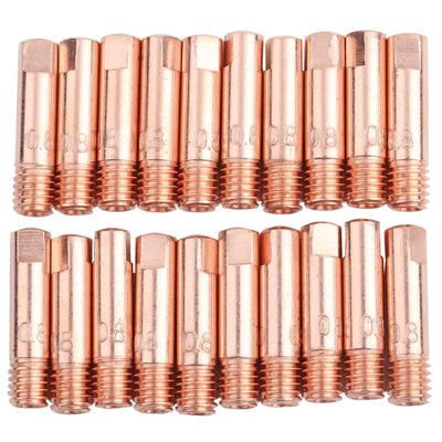 Honiwu Copper Contact 20 Pieces Welding 24KD Contact Welding Torch Welding Torch Contact Welding Nozzle Contact Welding Contact Welding Contact