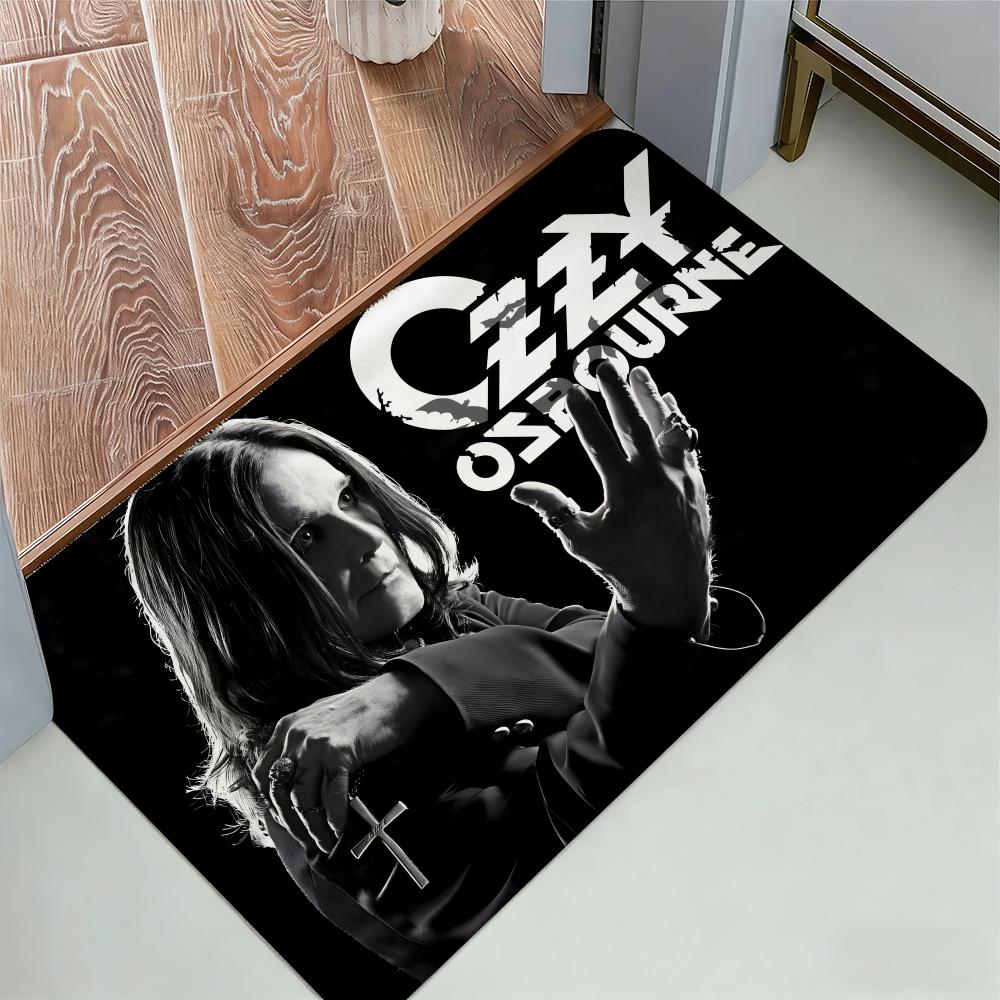 Singer O-ozzy Osbourne Floor Mat Cozy Flannel Soft Thick Non-Slip Mat For Living Room Bedroom Kitchen Decor Rugs