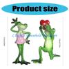 J0MC Resins Couple Lover Frogs Figurine Wedding Funny Creative Love Declarations Frogs