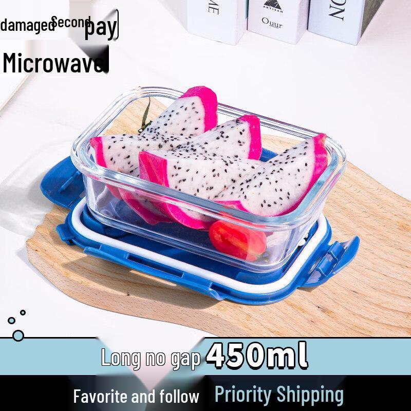 ZISIZ Glass Microwaveable Food Container