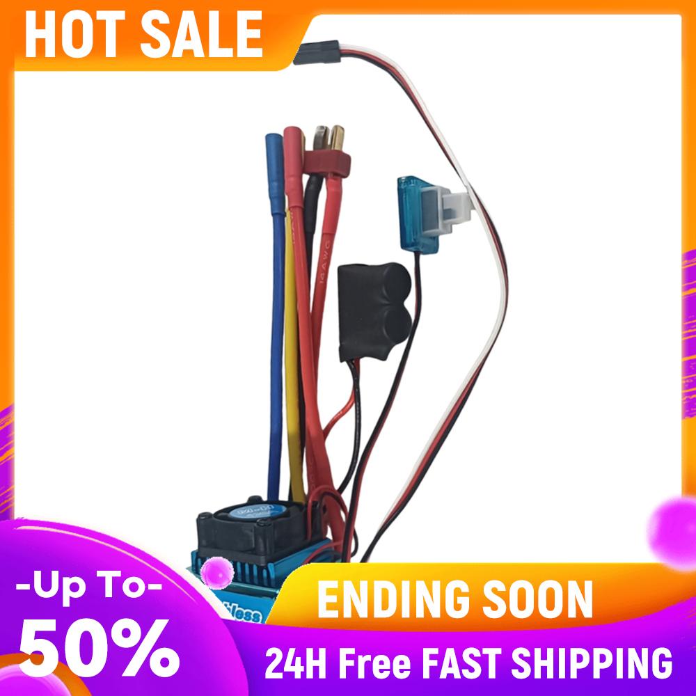 

120A Brushless ESC Waterproof Electric Speed Controller Sensorless Replacement Parts for 1/8 1/10 1/12 Auto Crawler Ship China Mainland