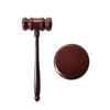 Solid Wood Judge's Gavel: Children's First Birthday Prop & Court-Themed Decoration.