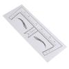 100PCS Eyebrow Ruler Stencils Clear Scale Transparent Adhesive Eyebrow Designer Tools for Makeup