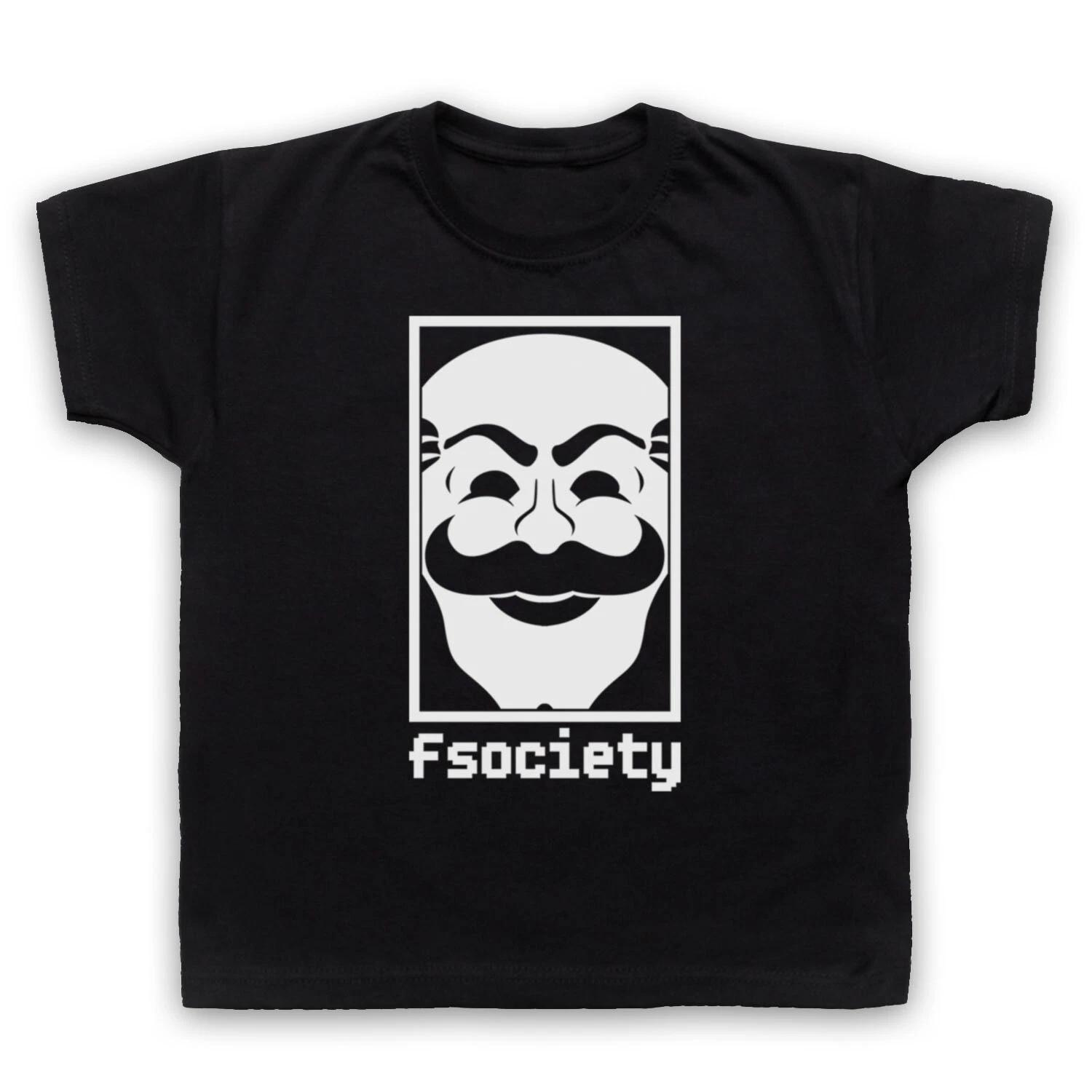 

FSOCIETY LOGO UNOFFICIAL MR. ROBOT F SOCIETY CYBER HACK KIDS CHILDS T-shirt 120