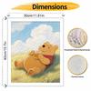 Disney Winnie the Pooh Eating Honey Digital Oil Painting Art Kit Hand Painted Home Decor